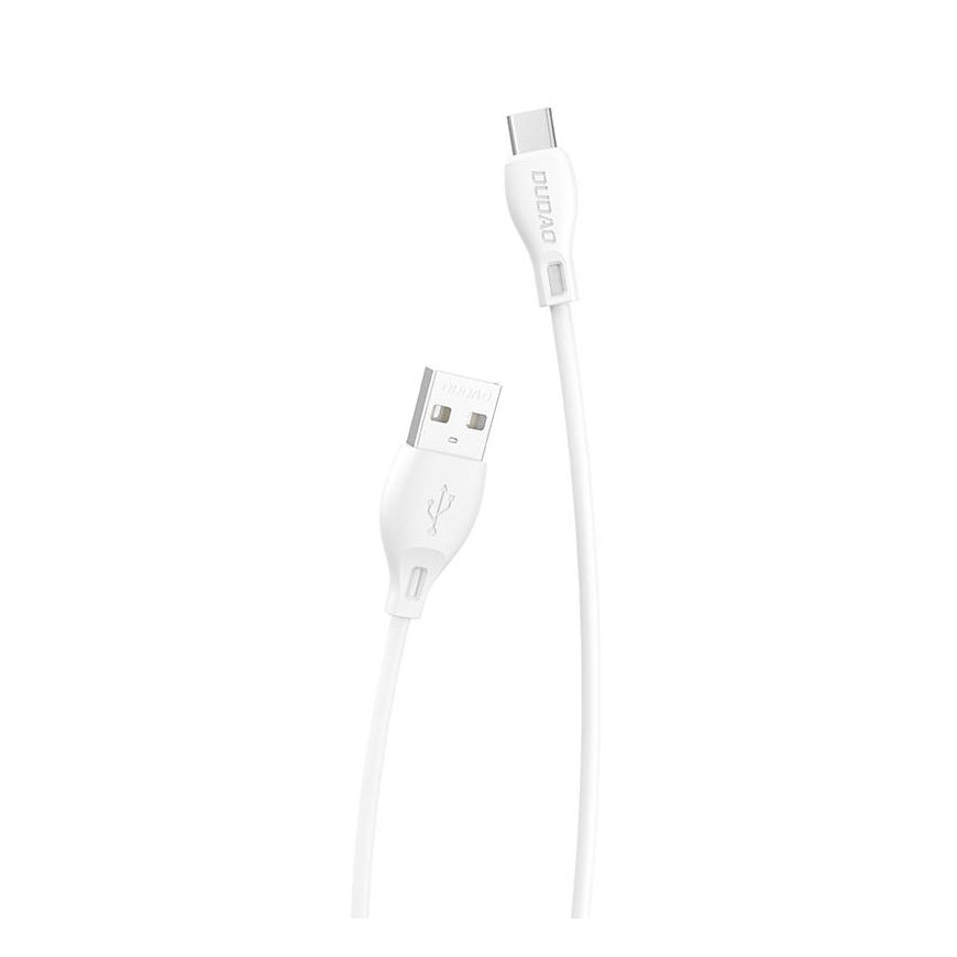 USB to USB-C cable Dudao L4T 2.4A 1m (white)