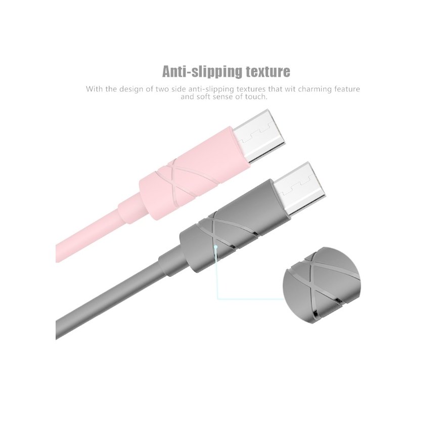 Usams US-SJ039 U-Gee Pro PVC Universāls Micro USB uz USB Datu & Ātrās Uzlādes 2A kabelis 1m Balts – 5