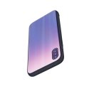 Mocco Aurora Glass Silikona Apvalks Priekš Apple iPhone XS Max Brūns - Melns