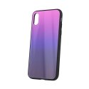 Mocco Aurora Glass Silicone Back Case for Apple iPhone 6 Plus / 6S Plus Pink - Black