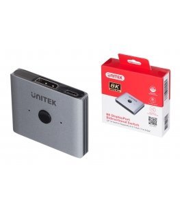 UNITEK BIDIRECTIONAL SWITCH DP 1.4, 8K, 2ON1