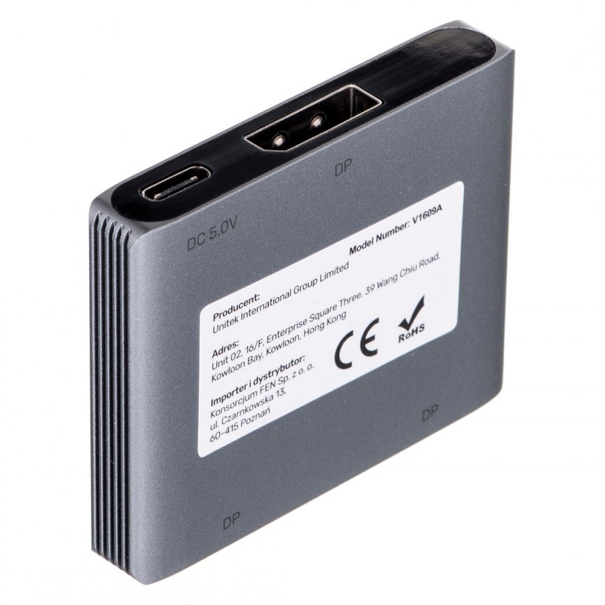 UNITEK BIDIRECTIONAL SWITCH DP 1.4, 8K, 2ON1 – 6