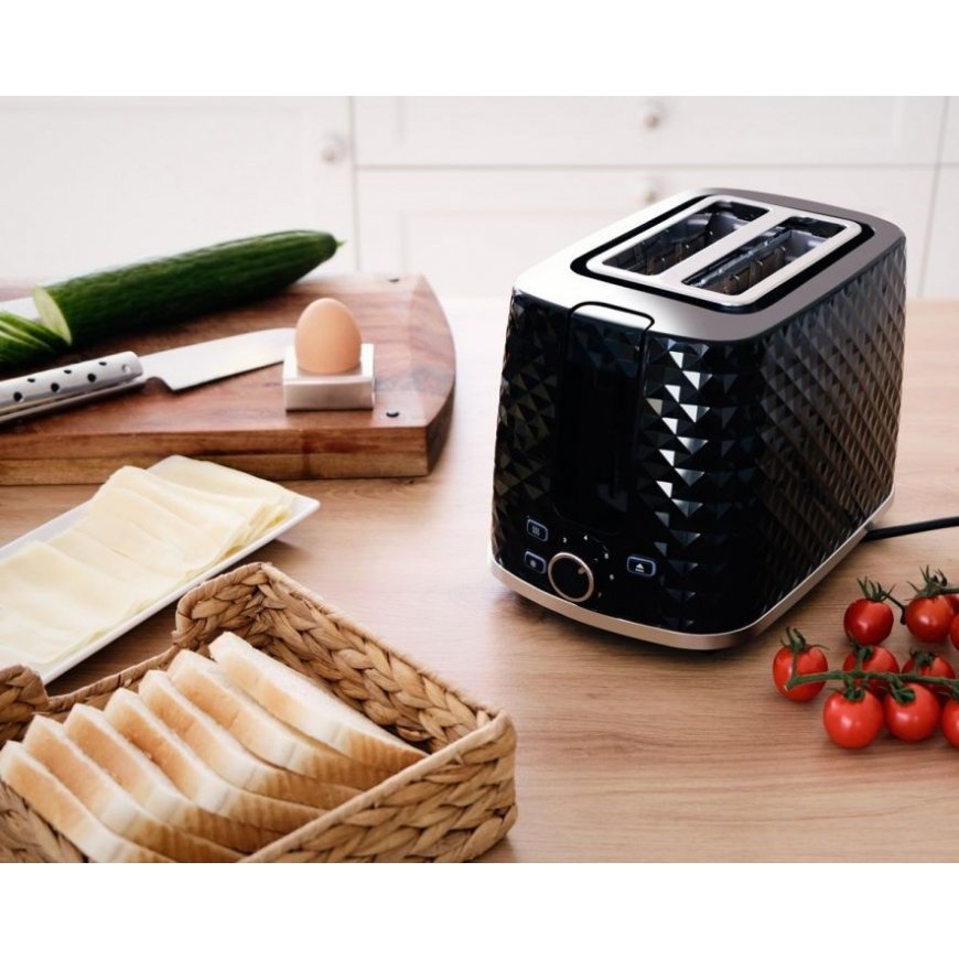 TO280C ELDOM Toaster TOSTI, bun rack, defrost system, black – 4
