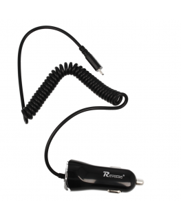 Reverse CC-21 Universāls 2.1A Micro USB Vads 1.2m Auto Lādētajs Mobilajam Telefonam / Planšetei / GPS Melns