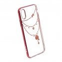 Devia Shell Aizmugurējais Plastikata Apvalks ar Swarovski Kristāliem priekš Apple iPhone X / XS Sark Devia Shell Aizmugurējais Plastikata Apvalks ar Swarovski Kristāliem priekš Apple iPhone X / XS Sark