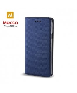 Mocco Smart Magnet Book Case Grāmatveida Maks Telefonam Huawei Y9 (2018) Zils