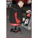 work chair with adjustable height l round H54cm, KS Tools
