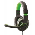 Headphones For Gamers With Microphone Esperanza EGH330G black/green Headphones For Gamers With Microphone Esperanza EGH330G black/green