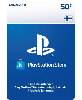 Sony PlayStation Network Card 50 EUR PSN -aktivointikortti