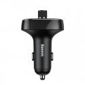 Baseus T-Typed Car FM Transmitter 3.4A / USB Flash / SD / Bluetooth 4.2 Black