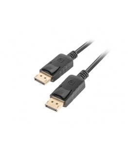 Kabelis Lanberg CA-DPDP-10CC-0018-BK (DisplayPort Male - DisplayPort Male 1,8 m melns)