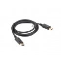 Kaapeli Lanberg CA-DPDP-10CC-0018-BK (DisplayPort-uros - DisplayPort-uros 1,8 m musta) Kaapeli Lanberg CA-DPDP-10CC-0018-BK (DisplayPort-uros - DisplayPort-uros 1,8 m musta)