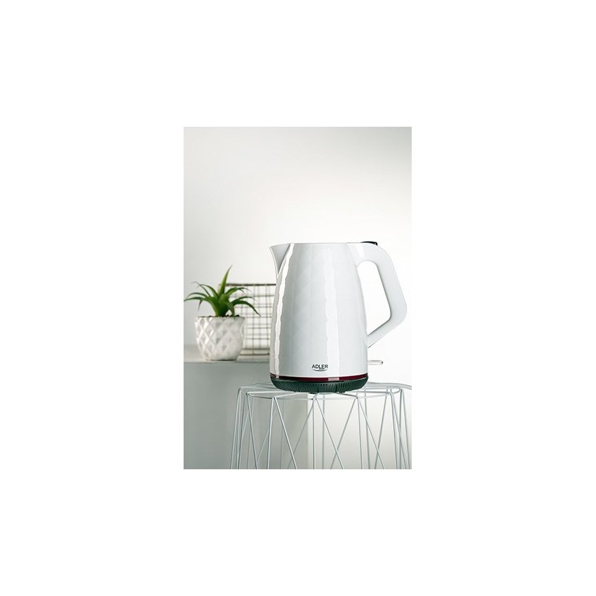 Electric kettle Adler AD 1277 w (2200W 1.7l white color) – 3