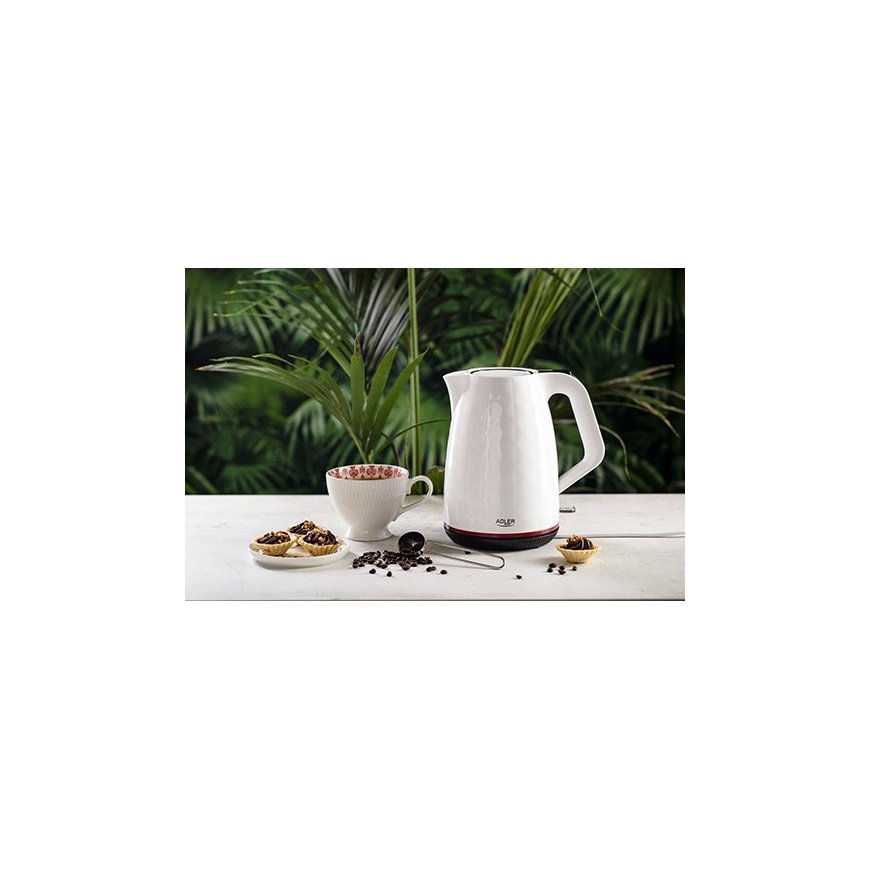 Electric kettle Adler AD 1277 w (2200W 1.7l white color) – 4
