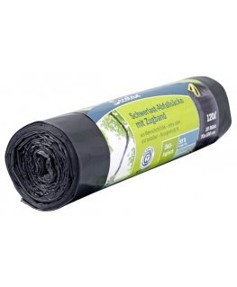 1x10 Secolan Duty Heavy Garbage Bags, drawstring 120 l grey/sw