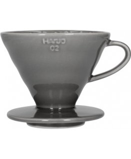 Hario V60 Dripper 02 ceramic coffee filter, gray