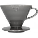 Hario V60 Dripper 02 ceramic coffee filter, gray Hario V60 Dripper 02 ceramic coffee filter, gray