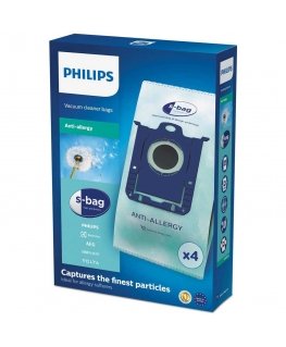 Putekļsūcēju somas AEG, Electrolux, Philips (sintētiskais materiāls Philips FC8022 / 04 4 gab.)