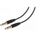 Fuj: tech 4pin no 3,5 mm vīriešu līdz 3,5 mm vīriešu austiņu kabelis, 1,2 m Fuj: tech 4pin no 3,5 mm vīriešu līdz 3,5 mm vīriešu austiņu kabelis, 1,2 m