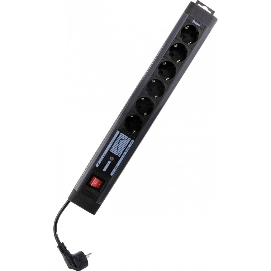 REV outlet Strip 6-fold 3m Supraguard anthracite