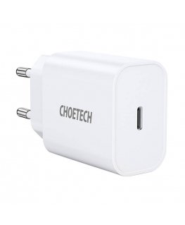 Choetech Q5004 EU USB-C mains charger, 20W (white)