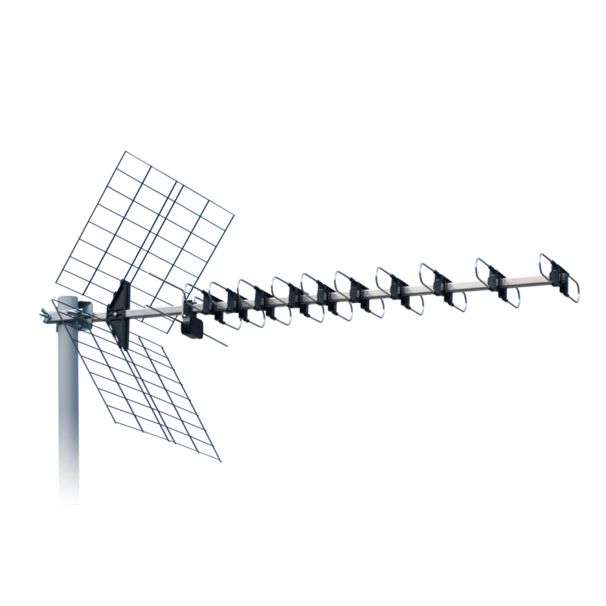 TV Antenna ISKRA DTX-48 FLT7 Silver