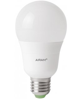 Airam LED 9,5 W sala lampiņa, E27, 4000K, 810 lm, opāls