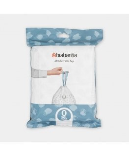 Brabantia PerfectFit Bin Liner Type O 30 L, 40 Bags