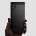 TakeMe TPU plāns aizmugures maks-apvalks ar KARBONA virsmas efektu priekš Samsung Galaxy Note10 (N97 TakeMe TPU plāns aizmugures maks-apvalks ar KARBONA virsmas efektu priekš Samsung Galaxy Note10 (N97