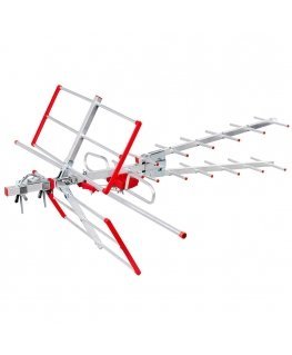 Directional external Maclean MCTV-855A antenna (active 20 dB Type F)
