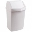 Curver Prana Ko Dustbin with swinging lid 50 L, light grey.