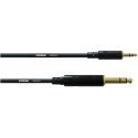 Cordial 3.5mm Stereo Male to 6.3mm Stereo Male Audio Cable, 3m Cordial 3.5mm Stereo Male to 6.3mm Stereo Male Audio Cable, 3m