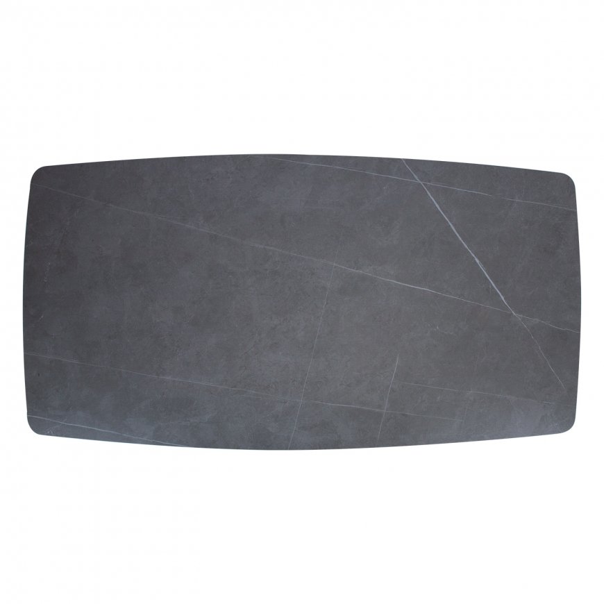 BEIDA galds ar akmens virsmu 180x90xH75cm, pelēks – 3