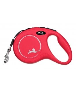 Лента катушка Flexi New Classic, М, 5 м, красная