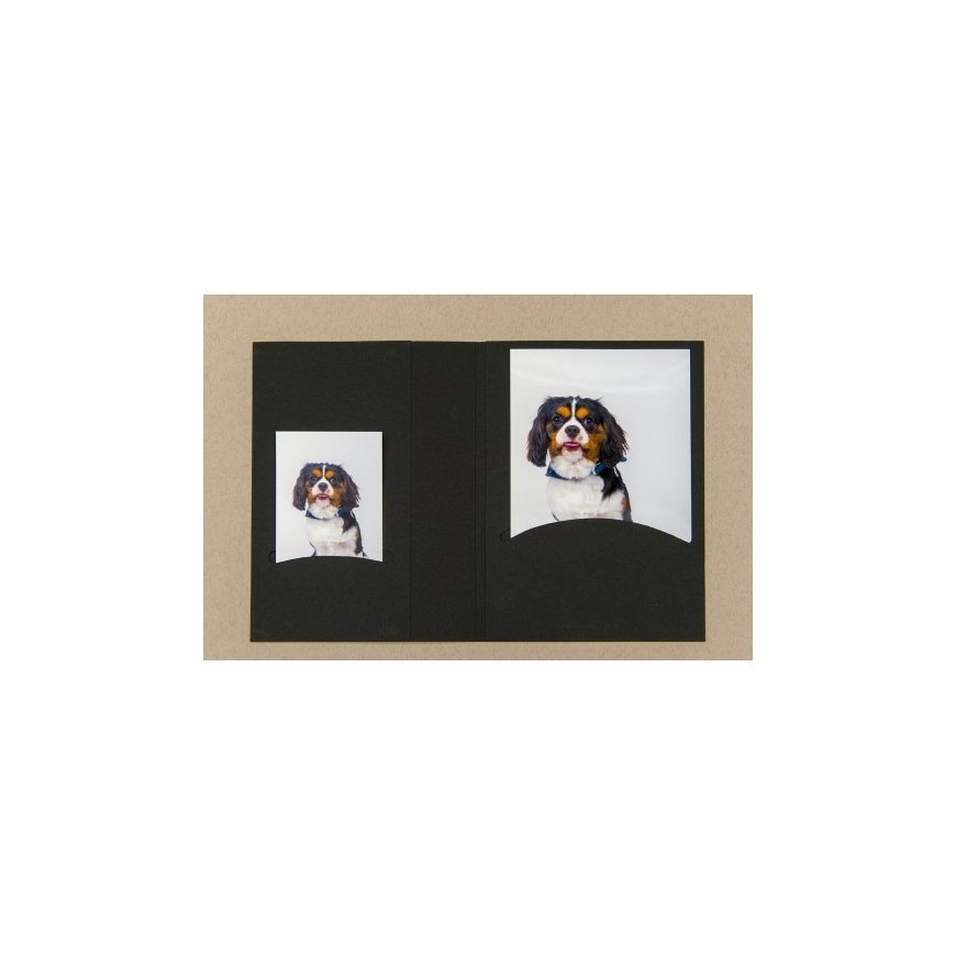 1x100 Daiber Folders with CD archieve, 10x15, black