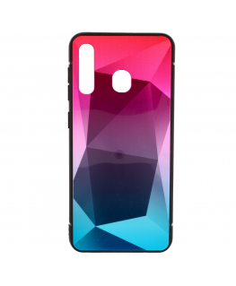 Mocco Stone Ombre Back Case Silicone Case With gradient Color For Apple iPhone 7 / 8 Pink - Blue