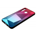 Mocco Stone Ombre Back Case Silicone Case With gradient Color For Apple iPhone 7 / 8 Pink - Blue