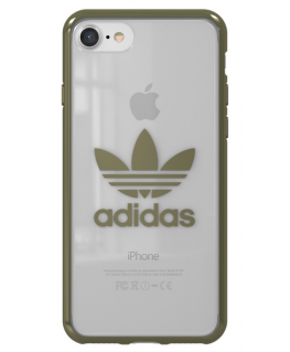 Adidas Clear Case Silicone Case for Apple iPhone 7 / 8 Transparent - Green (EU Blister)
