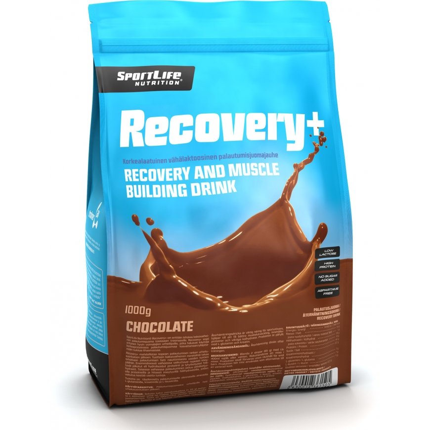 Sportlife Recovery + šokolādes atjaunojošais dzēriens