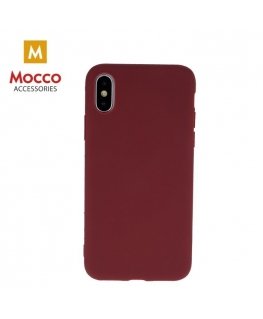 Mocco Ultra Slim Soft Matte 0.3 mm Silicone Case for Apple iPhone 11 Pro Dark Red