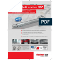 Fischer Bolt Anchor FBZ 10/10 50 pcs