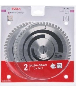 Bosch 2x Multi Material 190x30x2.4/1.8x54T