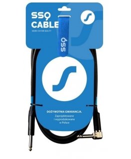 SSQ JMPJMK1 SS-1439 Cable Jack Mono - Jack Mono (90 degree angle) 1 m Juodas