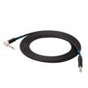 SSQ JMPJMK1 SS-1439 Cable Jack Mono - Jack Mono (90 degree angle) 1 m Juodas SSQ JMPJMK1 SS-1439 Cable Jack Mono - Jack Mono (90 degree angle) 1 m Juodas