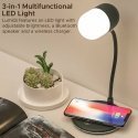 PROMATE LumiQi LED Table Lamp with Wireless charging and Bluetooth speaker