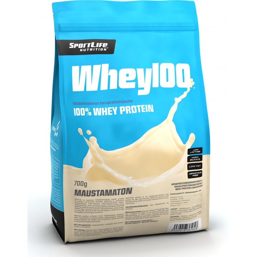 SportLife Whey100 bez garšas sūkalu olbaltumvielu