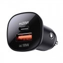 Įkroviklis automobilinis Acefast B1 Mini 38W USB-C+USB-A juodas Įkroviklis automobilinis Acefast B1 Mini 38W USB-C+USB-A juodas