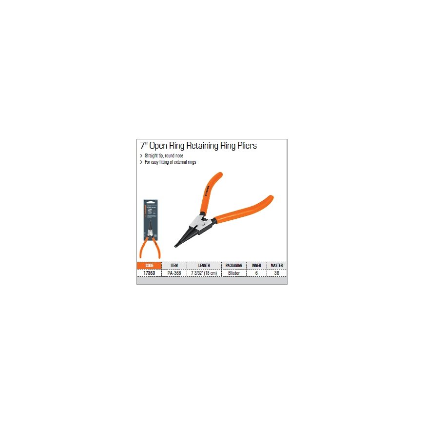 Retaining ring pliers with round nose Truper® – 2