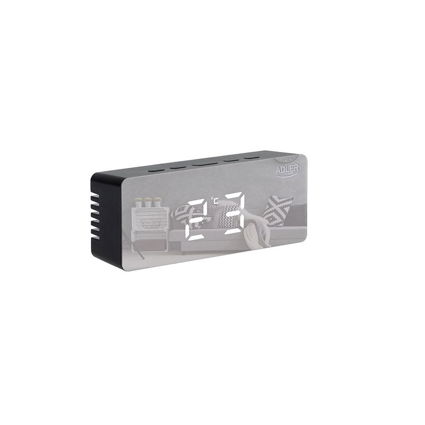 Adler Alarm Clock AD 1189B Juodas