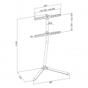 LogiLink TV stand Floor Stand 49-70 black LogiLink TV stand Floor Stand 49-70 black